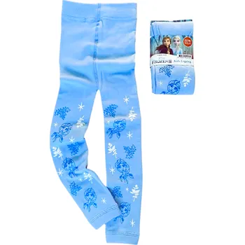 Dívčí legíny VYTEPLENÉ LEGÍNY FROZEN Foot brands tyrkysové Velikost: 104-110
