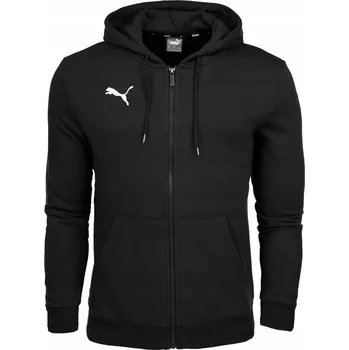 Pánská mikina 3162 PUMA PÁNSKÁ PÁNSKÁ MIKINA S KAPUCÍ , BAVLNĚNÁ, SPORTOVNÍ, ČERNÁ, VELIKOST S