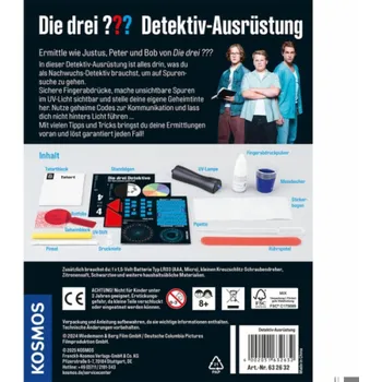 KOSMOS Tři??? a Karpatský pes - detektivní vybavení, detektivní sady