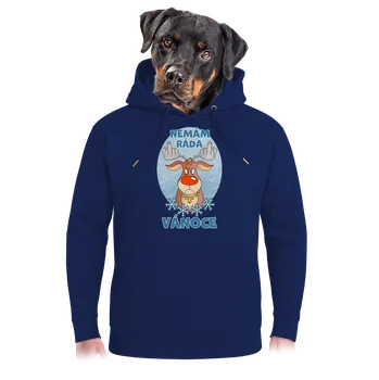 Pánská mikina Bastard Nemám rád Vánoce unisex mikina premium Navy