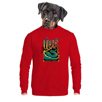 Pánská mikina Bastard Úhoř unisex mikina bez kapuce Red