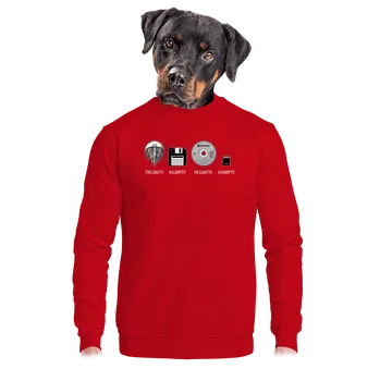 Pánská mikina Bastard Trilobite unisex mikina bez kapuce Red