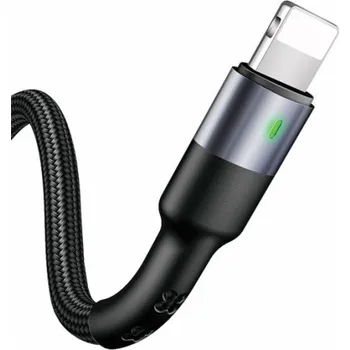 Datový kabel Usams USB-A - Lightning USB kabel 1 m černý