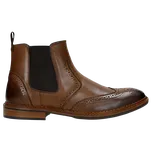 Hnedé Kožené Členkové Topánky S Ozdobným Brogovaním Wojas 2004253 41