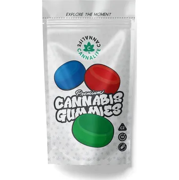 Bonbon Cannalife Konopné bonbony (gummies) Zábava 45mg 3ks Cannabis Gummies THC, 100% legal v EU