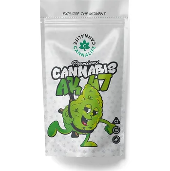 CBD Cannalife Květy AK-47 Silné 23 % CBD 12 % Množství: 50g TH*X květy
