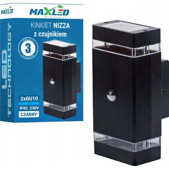 Venkovní osvětlení Max-led NIZZA 2xGU10 0 W černé