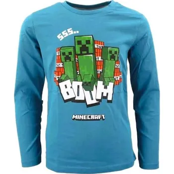 Pánské tričko TRIKO MINECRAFT F UK 347 - 60280 modro - zelené Velikost: 6