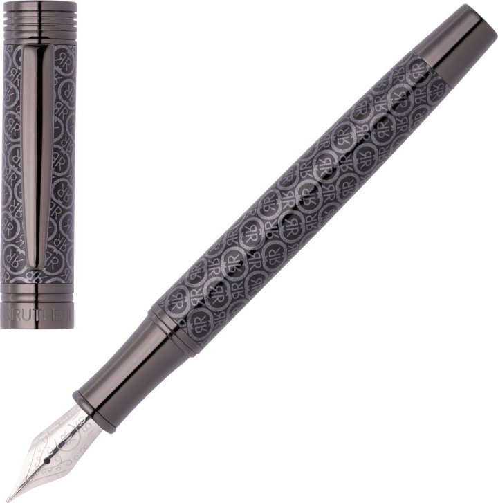 PLNÍCÍ PERO CERRUTI 1881 LOGOMANIA GREY