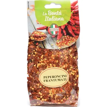 Koření Peperoncini frantumati drcené chilli papričky LA BONTÁ ITALIANA 100g