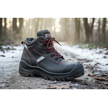 Pracovní obuv CERVA GROUP Obuv CERBIATTO MF WINTER S3 Velikost 41 (UK- 7) černá/červená