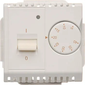 vypínač Termostat analogový s otočným voličem, s vnějším teplotním senzorem, 16&nbsp;A /, Simon Basic BMRT10ZS.02/11