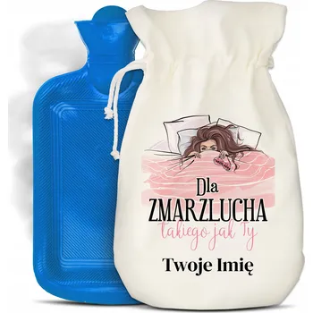 Termofor Gumová Termofor Velká Ohřívací Láhev Modrá v Obalu Dárek XXL Ohřívač