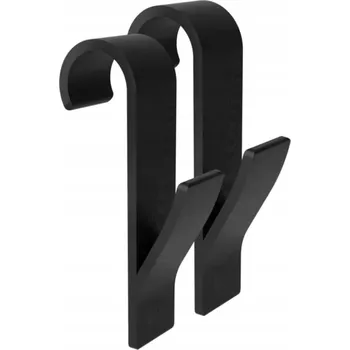 Věšák Věšák Háček do Koupelny na Ručník na Radiátor - 2 ks Černý