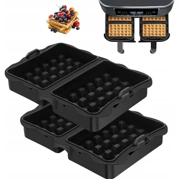 2x SILIKONOVÁ FORMA ORGANIZÉR DO HORKOVZDUŠNÉ FRITÉZY NA WAFFLE BEZ TUKU