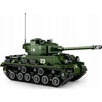 ostatní stavebnice STAVEBNICE REOBRIX TANK SHERMAN M4A3E8 WORLD OF TANKS OFICIÁLNÍ LICENCE 836 DÍLKŮ