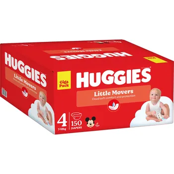 jednorázová plena Huggies Little Movers 4 (150) BOX