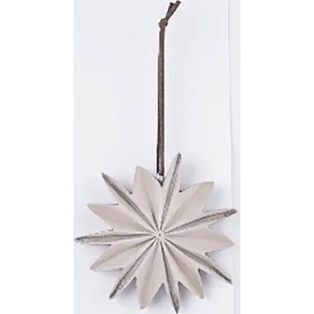 Vánoční dekorace Hvězda závěsný ornament 9 x 9 x 1 cm 1 ks