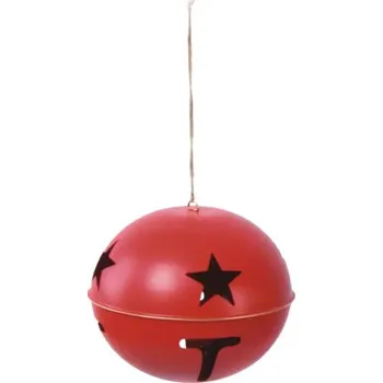 Vánoční ozdoba Vánoční ozdoba Lafiora kovová Ø 40 cm červená