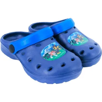 Chlapecká obuv CLOG SANDÁLE TLAPKOVÁ PATROLA Set 11 tm. modré Velikost: 30-31