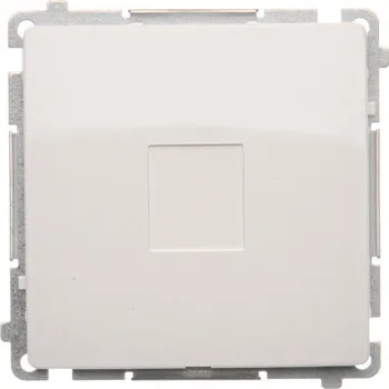 vypínač Kryt zaslepovací s kovovým třmenem, Simon Basic BMPS.01/11, bílá