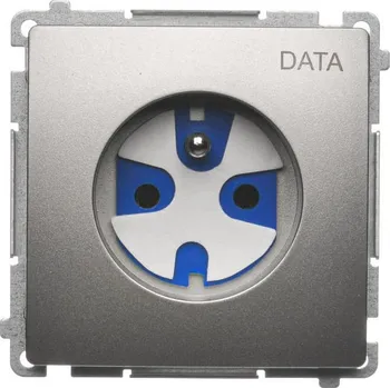 Elektrická zásuvka Zásuvka silová 1 násobná DATA s klíčem, s uzemněním, 16 A / 230 V~, šroubové, Simon Basic BMGD1.01/29