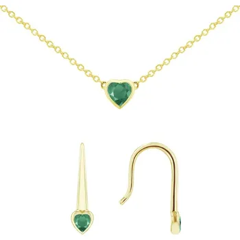 Souprava šperků Smaragdová sada šperků Roshni