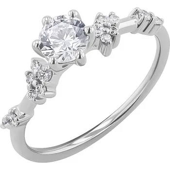 Prsten Romantický zásnubní prsten s lab-grown diamanty Therese