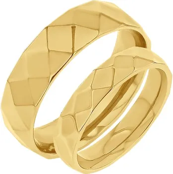 Šperk Zlaté snubní prsteny se vzorem Becy