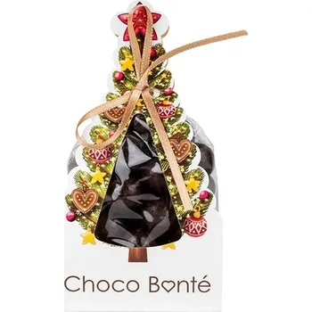 Čokoláda Chocobonte Vánoční stromeček - hořké lískové ořechy