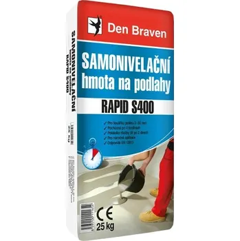 Stavební pojivo Den Braven Samonivelační hmota na podlahy RAPID S400 Paleta 42 ks 25 kg