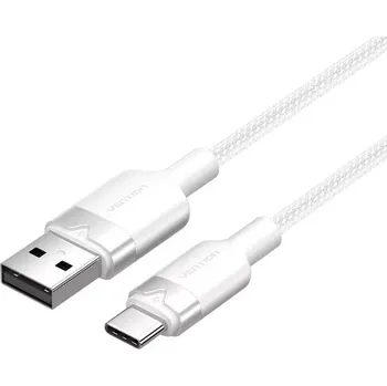 Datový kabel Vention CTNWF USB 2.0 A Male to C Male 3A, 1m, bílý