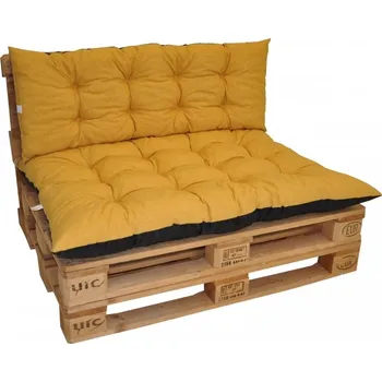 Podsedák Axin Trading s.r.o. Polstry na paletový nábytek sada Basic - látka žlutý melír