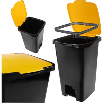 Odpadkový koš ODPADKOVÝ KOŠ 45L NÁDOBA NA TŘÍDĚNÝ ODPAD S PEDÁLEM