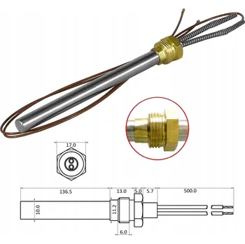 Zapalovač Zapalovač topné spirály pro pelety, svíčky, 300W, ocelový