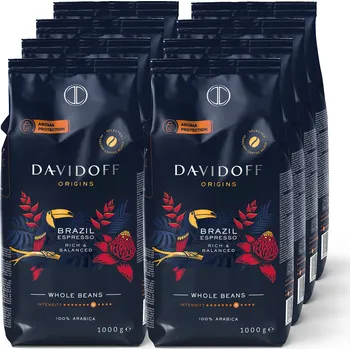 Káva 536432 - Tchibo - Davidoff Café Origins Brazil - 8 x 1 kg zrnkové kávy - Intenzita: 8/12