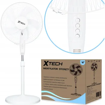 Domácí ventilátor XTECH VENTILÁTOR STOJANOVÝ PODLAHOVÝ BÍLÝ