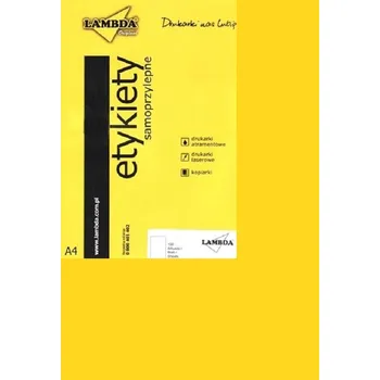 Speciální papír Icpc Samolepicí etikety A4 ŽLUTÉ 100 ks