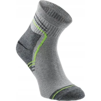 Pracovní obuv PONOŽKY KRÁTKÉ HOEGERT SVĚTLE ŠEDO/ZELENÉ SAAR 43-44 3 páry