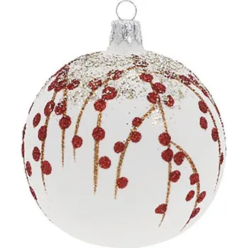 Vánoční ozdoba Vánoční ozdoba koule zasněžený šípek