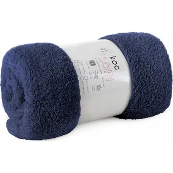 deka Deka 150x200 Mikrovlákno Beránek Měkká Nadýchaná Tmavě Modrá