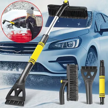 Autoškrabka TELESKOPICKÝ KARTÁČ NA ODSTRAŇOVÁNÍ SNĚHU Z AUTA SE ŠKRABKOU NA OKNA 3V1