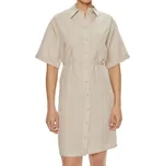 CALVIN KLEIN KOŠILOVÉ ŠATY ZE LNĚNÉ SMĚSI 38