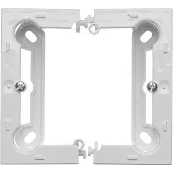 Elektroinstalační krabice Krabice instalační nástěnná 1 násobná, skládaná, určena k rámečkům Basic Standard, Simon Basic PSC/11, bílá