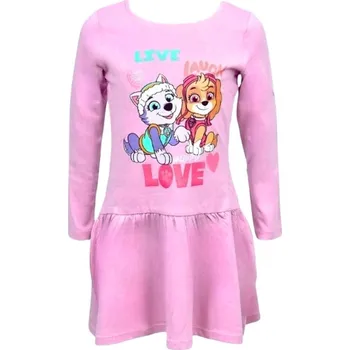 Dívčí šaty ŠATY TLAPKOVÁ PATROLA F UK 68224 - 0006a růžové Velikost: 110