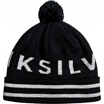 Čepice Čepice pánská QUIKSILVER zimní beanie černá moderní logo akryl s bambulí