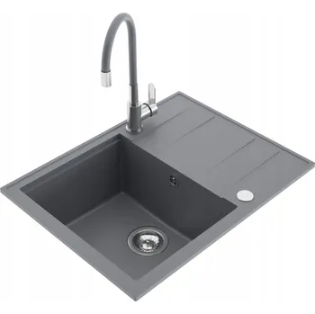 Granitový dřez Jednokomorový granitový dřez Milo Emporio šedý