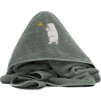 Fillikid Osuška s kapucí bear green 75x75 cm