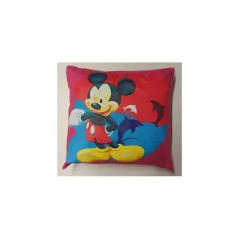 Dekorativní polštářek Dětský povlak na polštář 40x40 cm - Mickey Mouse / růžová