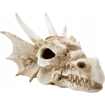 Dekorace do akvária Lebka draka, ozdoba, dekorace do terária, akvária 18x15x11,5 cm Happet